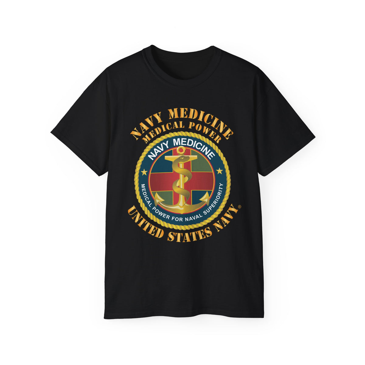 Unisex Ultra Cotton T-Shirt - Navy Medicine - Medical Power for Naval Superiority X 300
