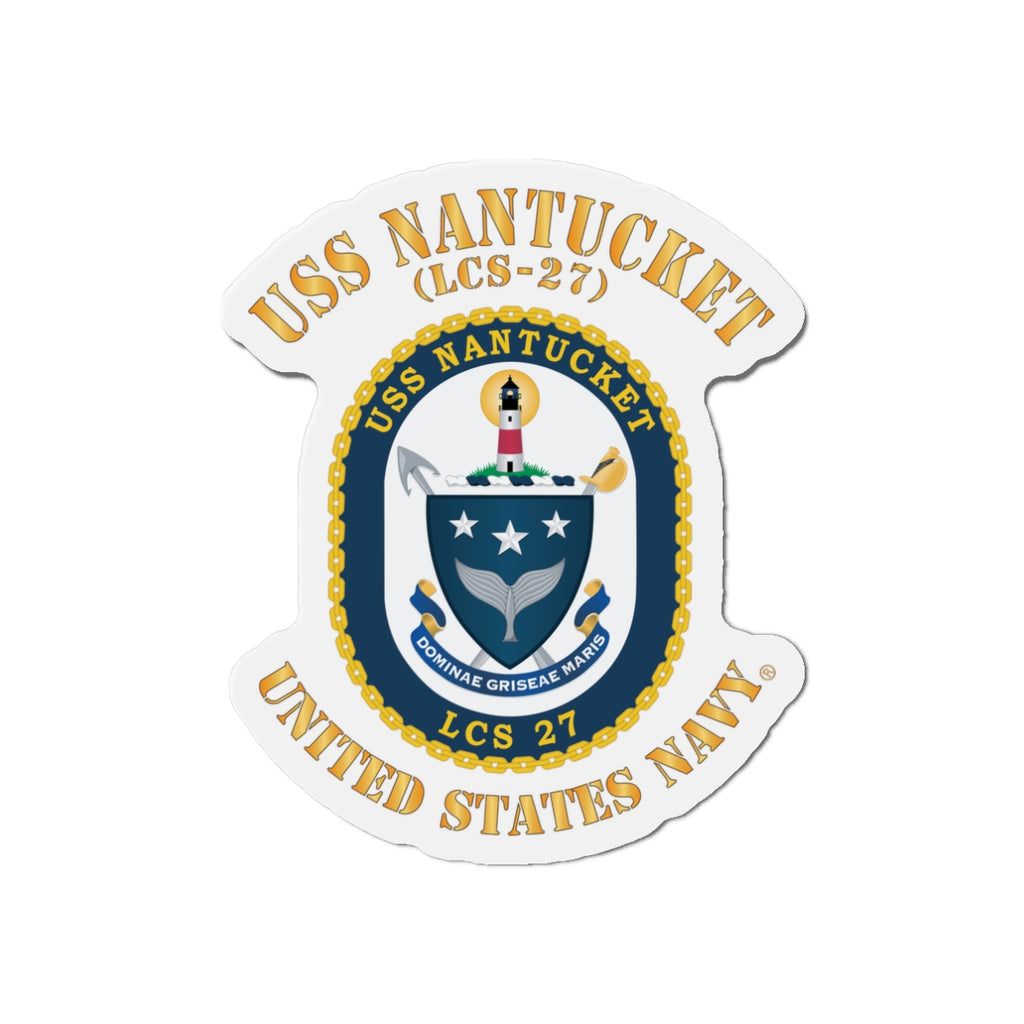 Die-Cut Magnet - Navy - USS Nantucket (LCS-27)