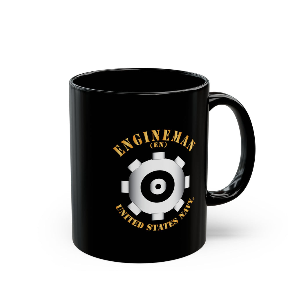 Black Mug (11oz, 15oz) - Navy - Rate - Engineman (EN)