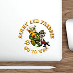 Die-Cut Vinyl Sticker - Navy - SOF - Sammy - Freddie - Go to War - 3D - Enhanced