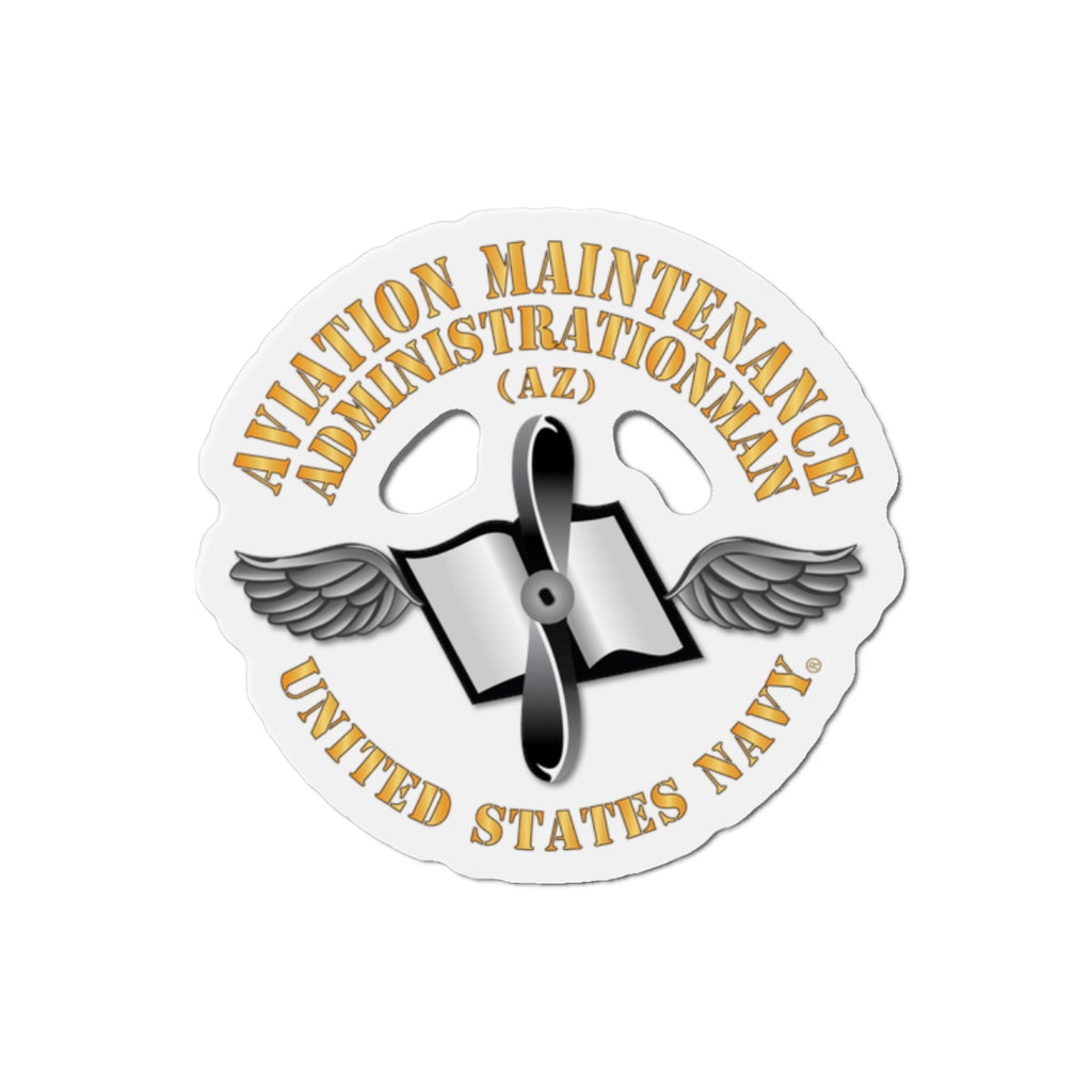 Die-Cut Magnet - Navy - Rate - Aviation Maintenance Administrationman (AZ)