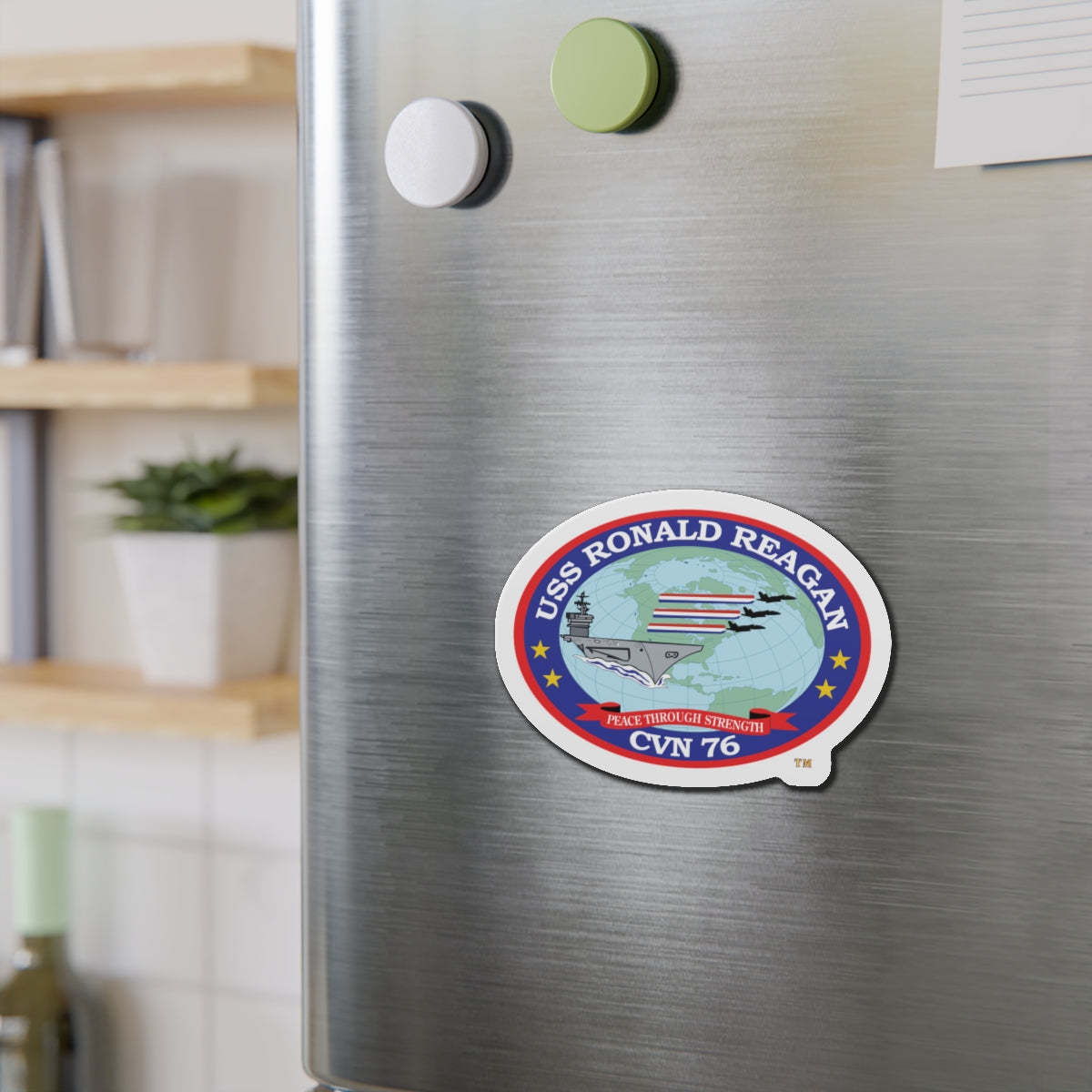 Die-Cut Magnet - Navy - USS Ronald Reagan (CVN-76) wo txt X 300