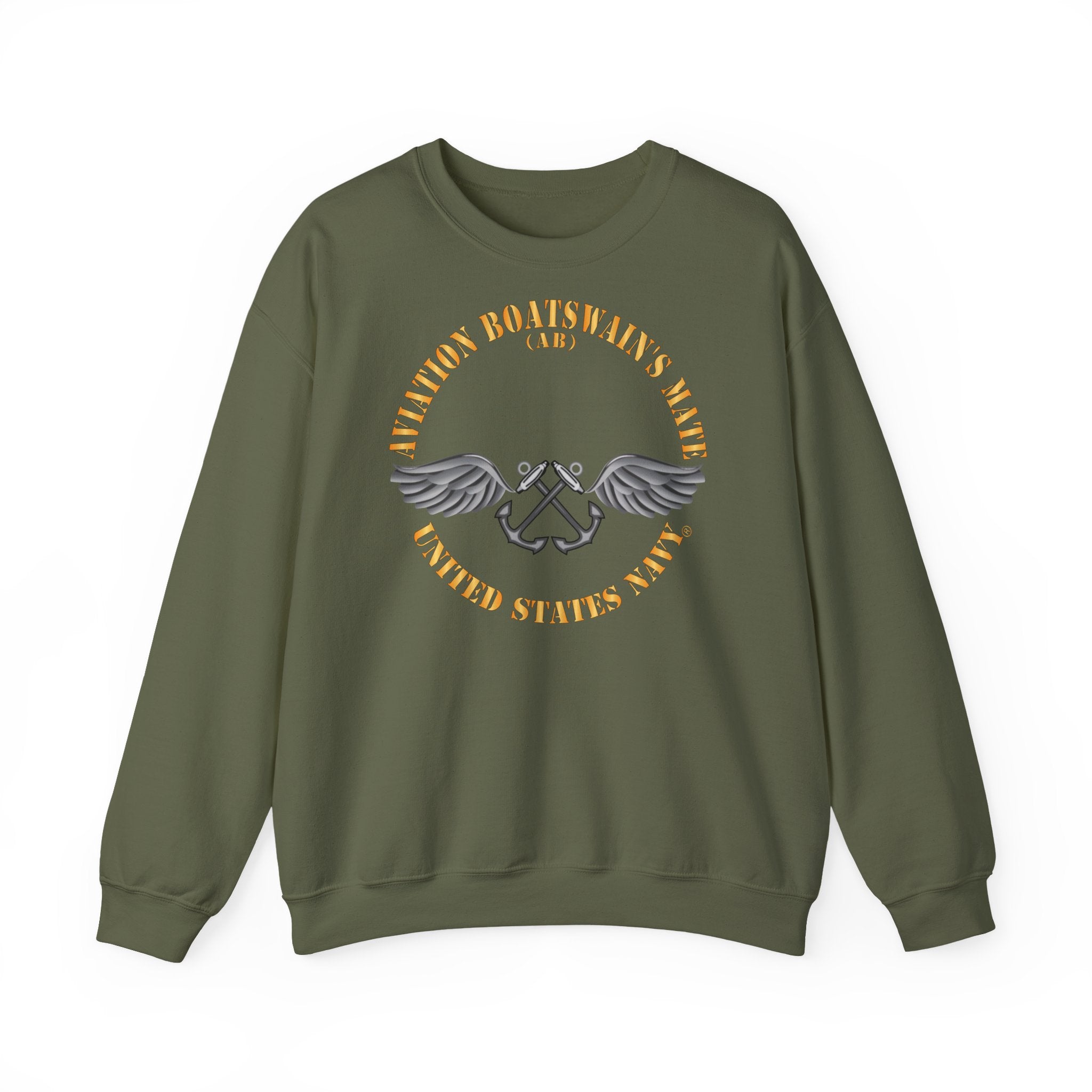 Unisex Heavy Blend™ Crewneck Sweatshirt - Navy - Rate - Aviation Boatswain's Mate (AB) X 300