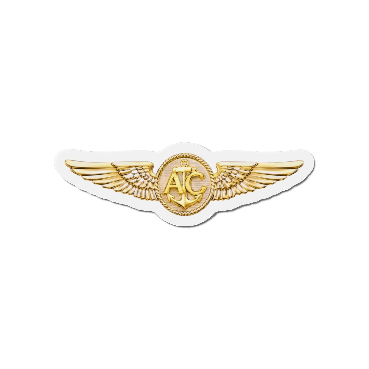 Die-Cut Magnet - Navy - Badge - Naval Aircrew Warfare Specialist wo txt - 3D - Enhanced