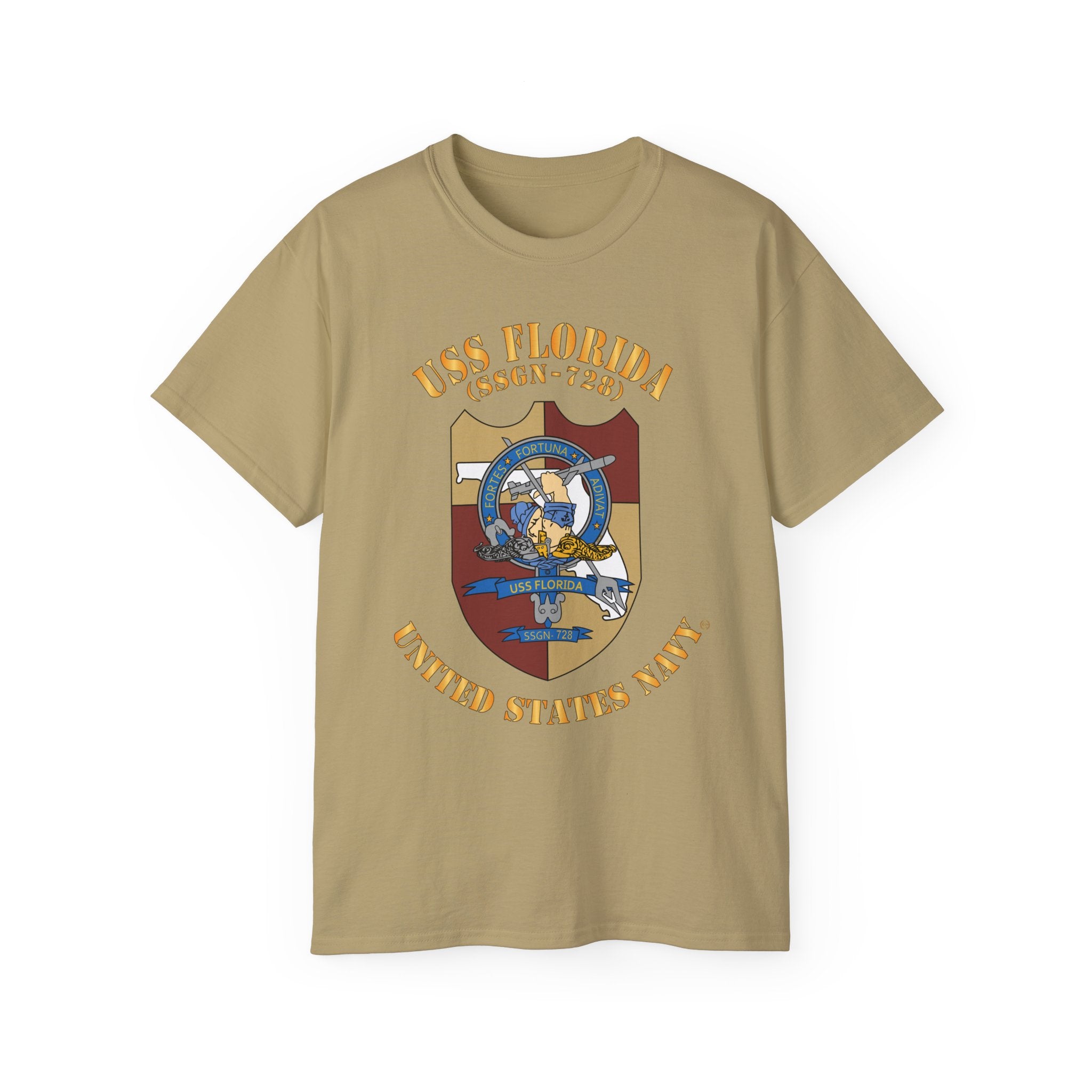 Unisex Ultra Cotton T-Shirt - Navy - USS Florida (SSGN-728)