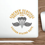Die-Cut Vinyl Sticker - Navy - Rate - Aircrew Survival Equipmentman (PR)
