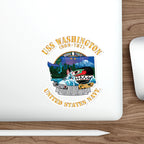 Die-Cut Vinyl Sticker - Navy - USS Washington (SSN-787) X 300
