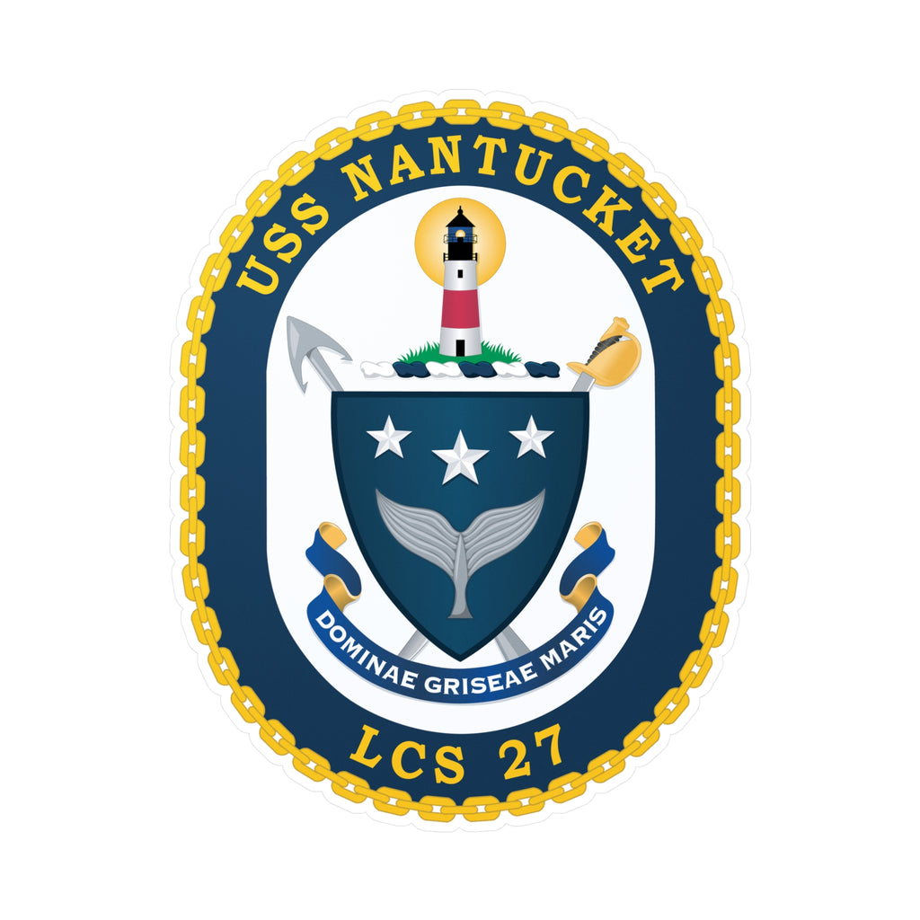 Kiss-Cut Vinyl Decal - Navy - USS Nantucket (LCS-27) wo txt