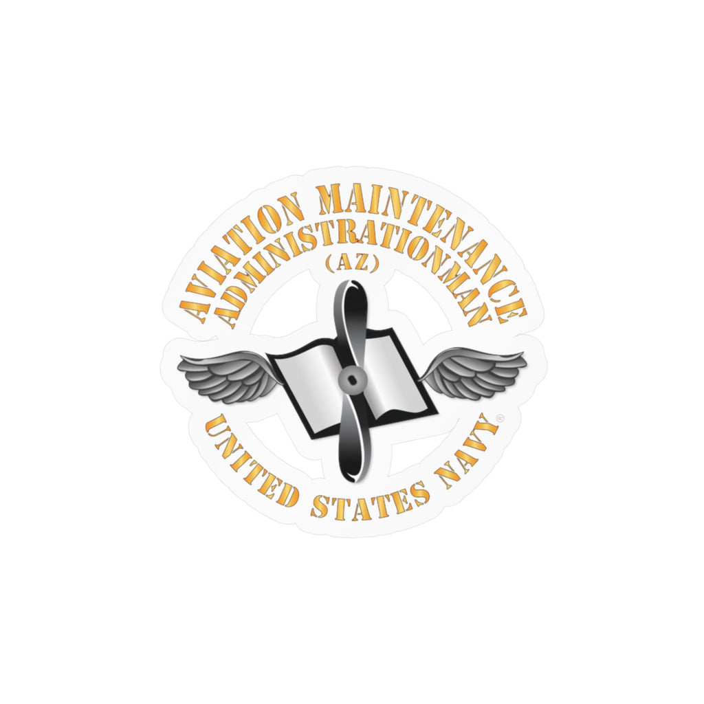 Kiss-Cut Vinyl Decal - Navy - Rate - Aviation Maintenance Administrationman (AZ)