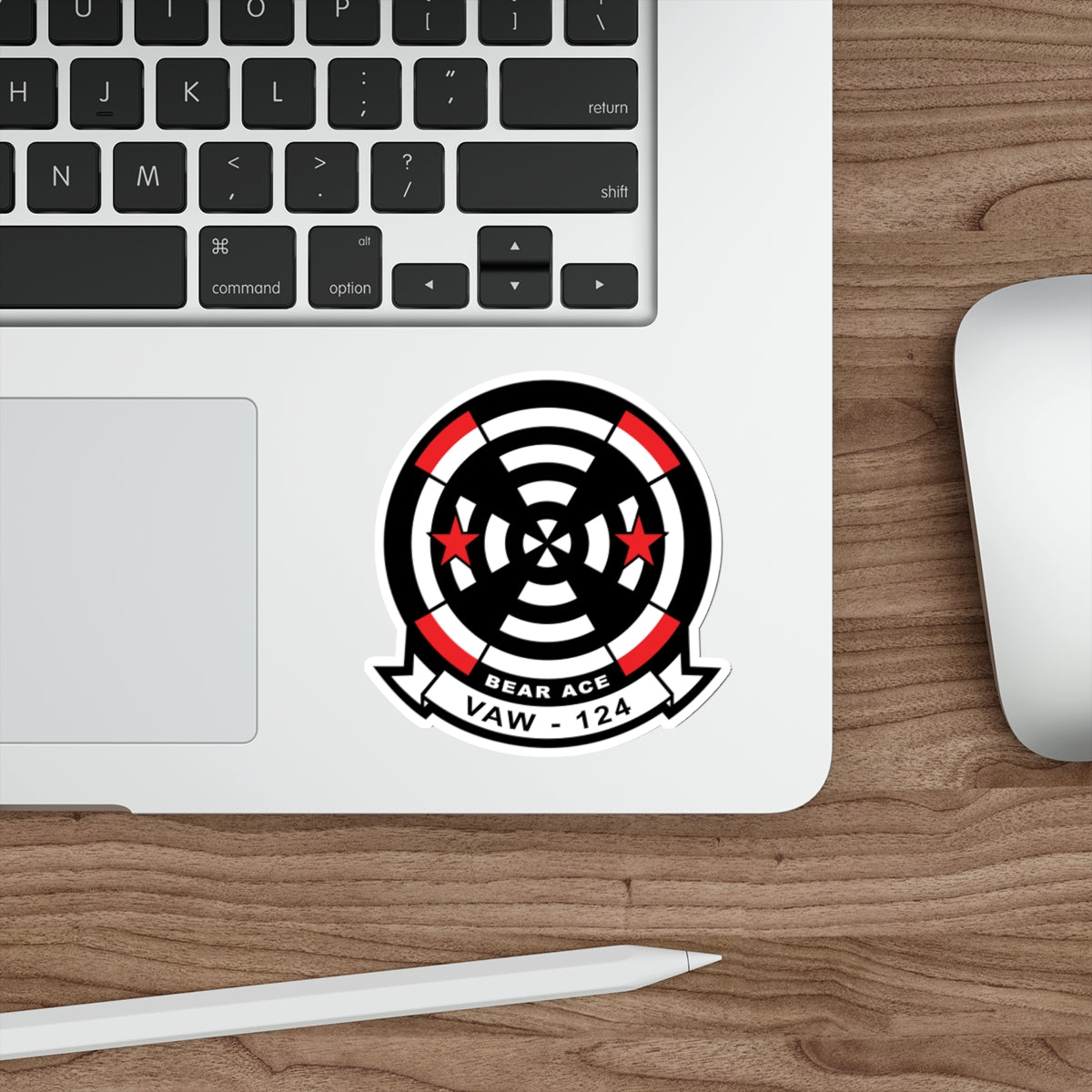 Die-Cut Vinyl Sticker - Navy - Airborne Command & Control Squadron 124 (VAW-124) wo txt