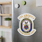 Die-Cut Magnet - Navy - Navy - USS America (LHA-6)