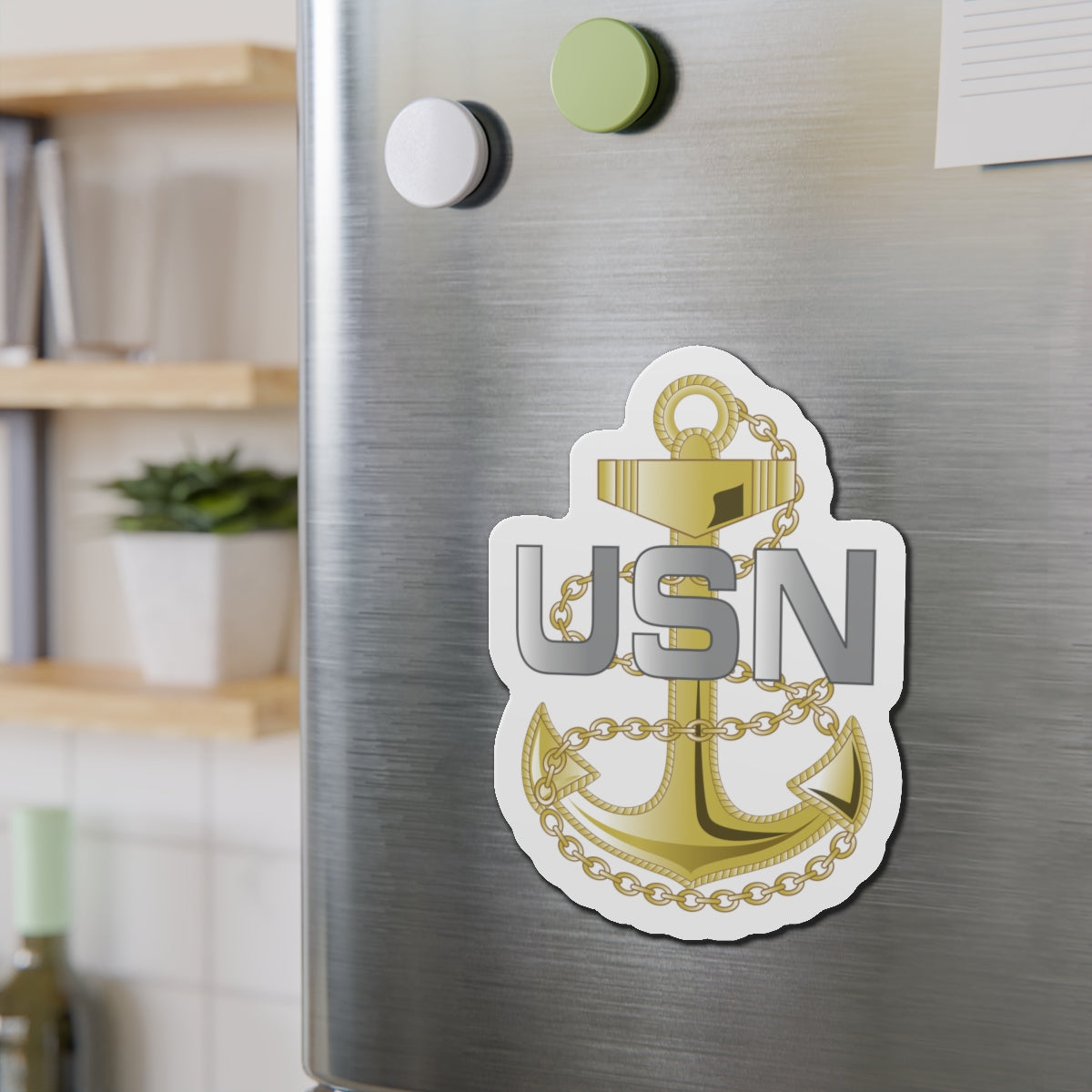 Die-Cut Magnet - Navy - Fouled Anchor wo txt