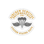 Die-Cut Vinyl Sticker - Navy - Rate - Aircrew Survival Equipmentman (PR)