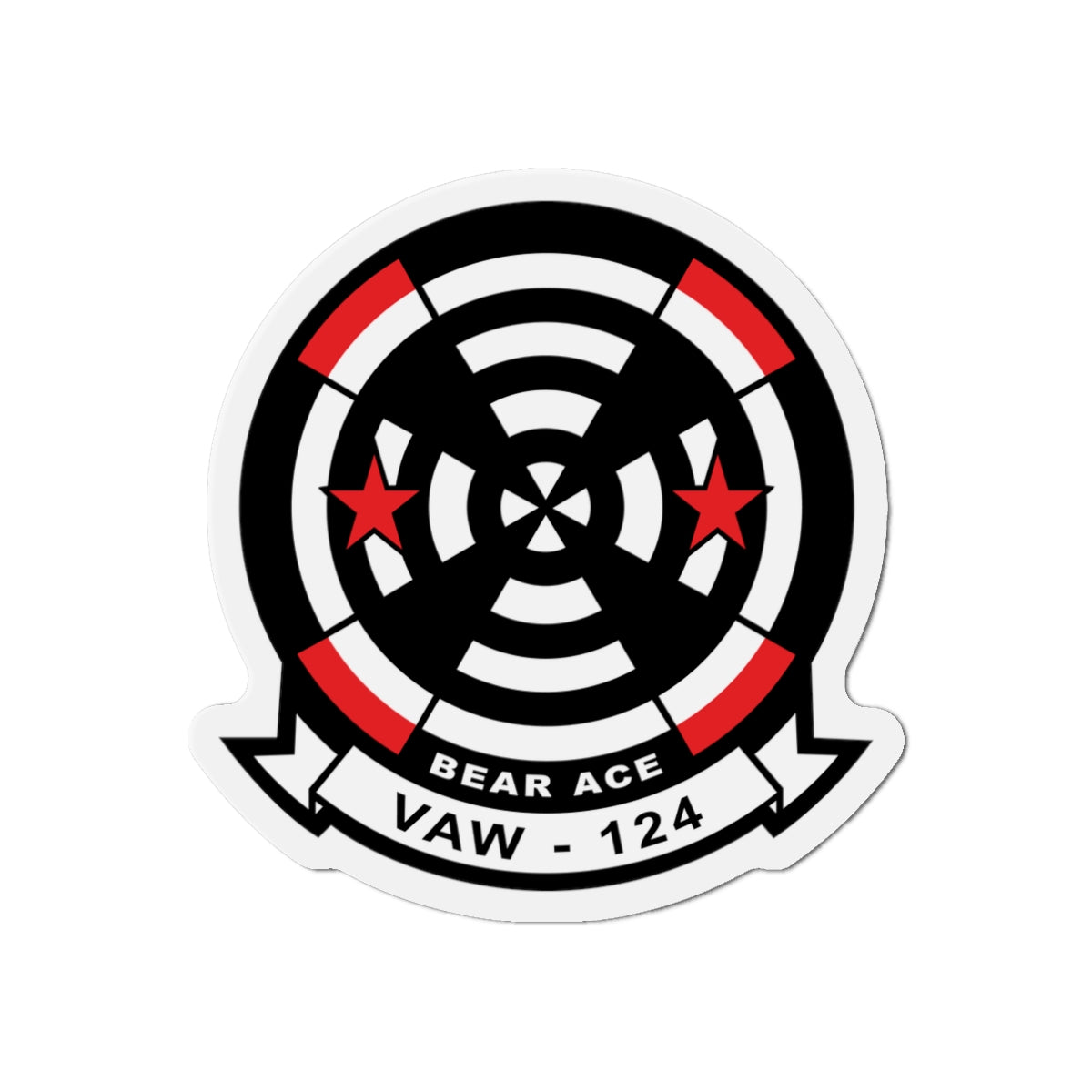 Die-Cut Magnet - Navy - Airborne Command & Control Squadron 124 (VAW-124) wo txt