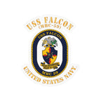 Kiss-Cut Vinyl Decal - Navy - USS Falcon (MHC-59)