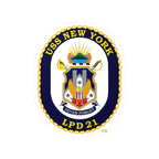 Kiss-Cut Vinyl Decal - Navy - USS New York (LPD-21) wo txt