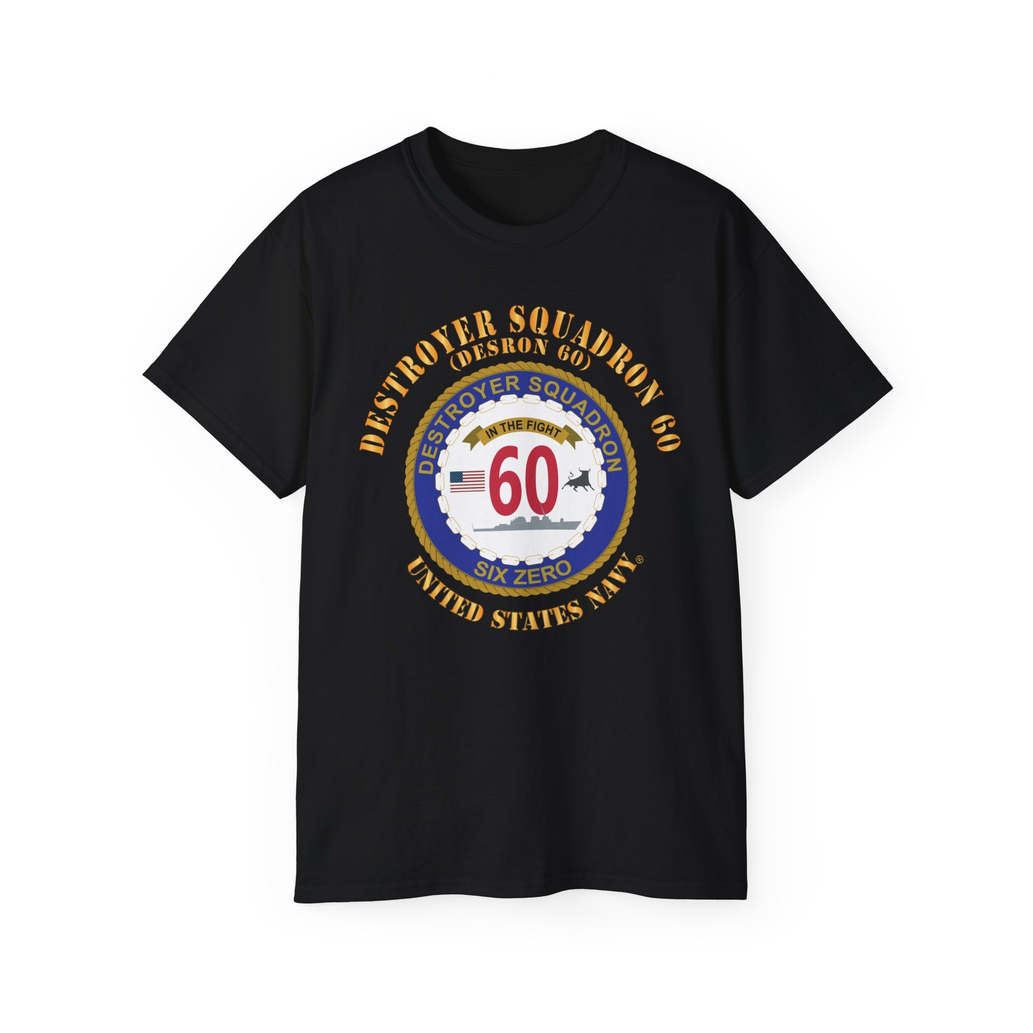 Unisex Ultra Cotton T-Shirt - Navy - Destroyer Squadron 60
