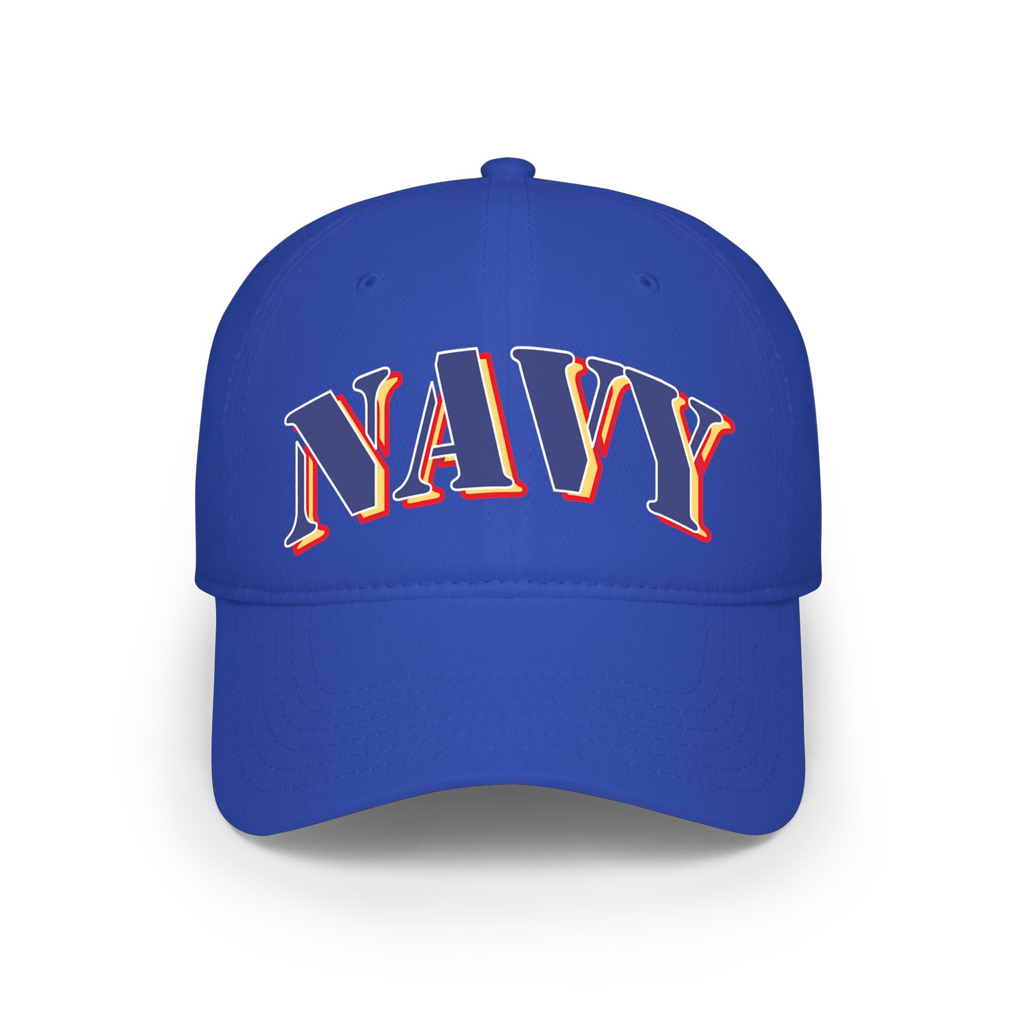 NAVY DTF Baseball Cap — Red Low Profile Hat for Military & Patriotic Fans