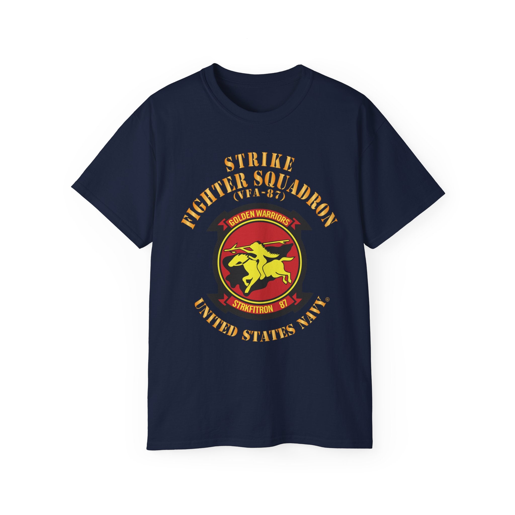 Unisex Ultra Cotton T-Shirt - Navy - Strike Fighter Squadron 87 (VFA-87)