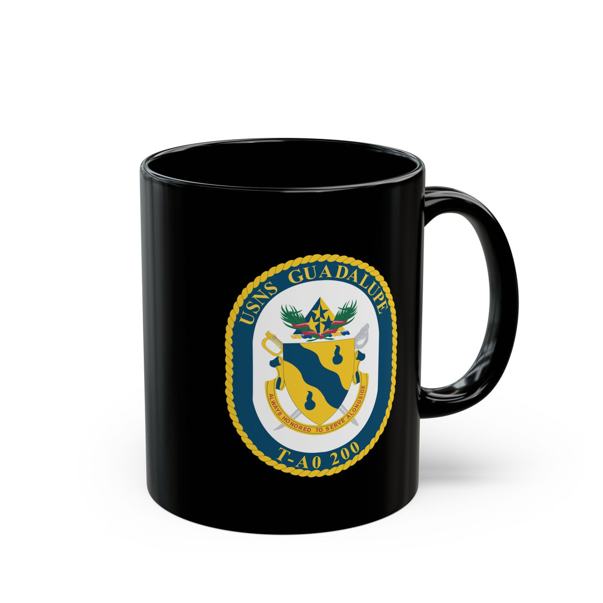 Black Mug (11oz, 15oz) - Navy - USNS Guadalupe (T-AO 200) wo txt X 300