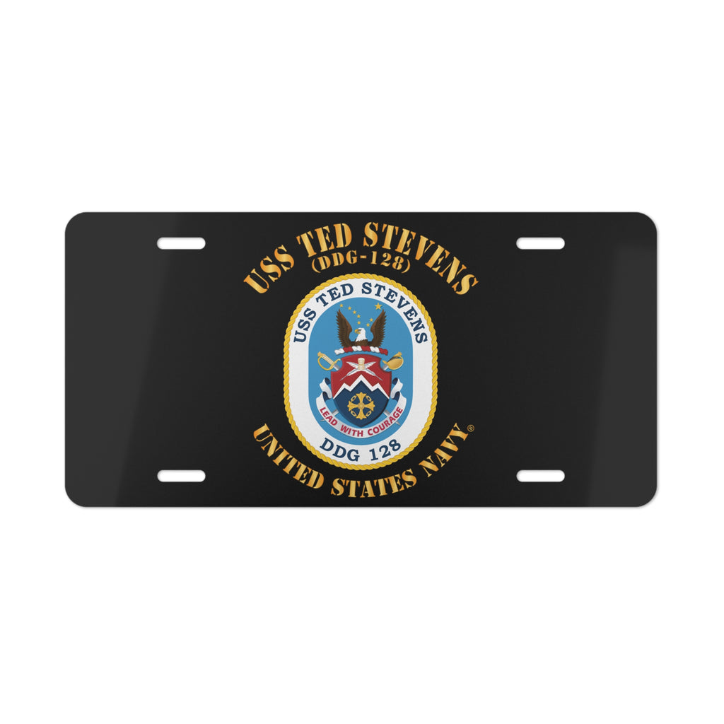 Vanity License Plate - Navy - USS Ted Stevens (DDG-128)