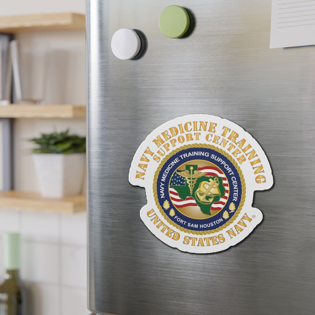 Die-Cut Magnet - Navy Medicine Training Support Center X 300