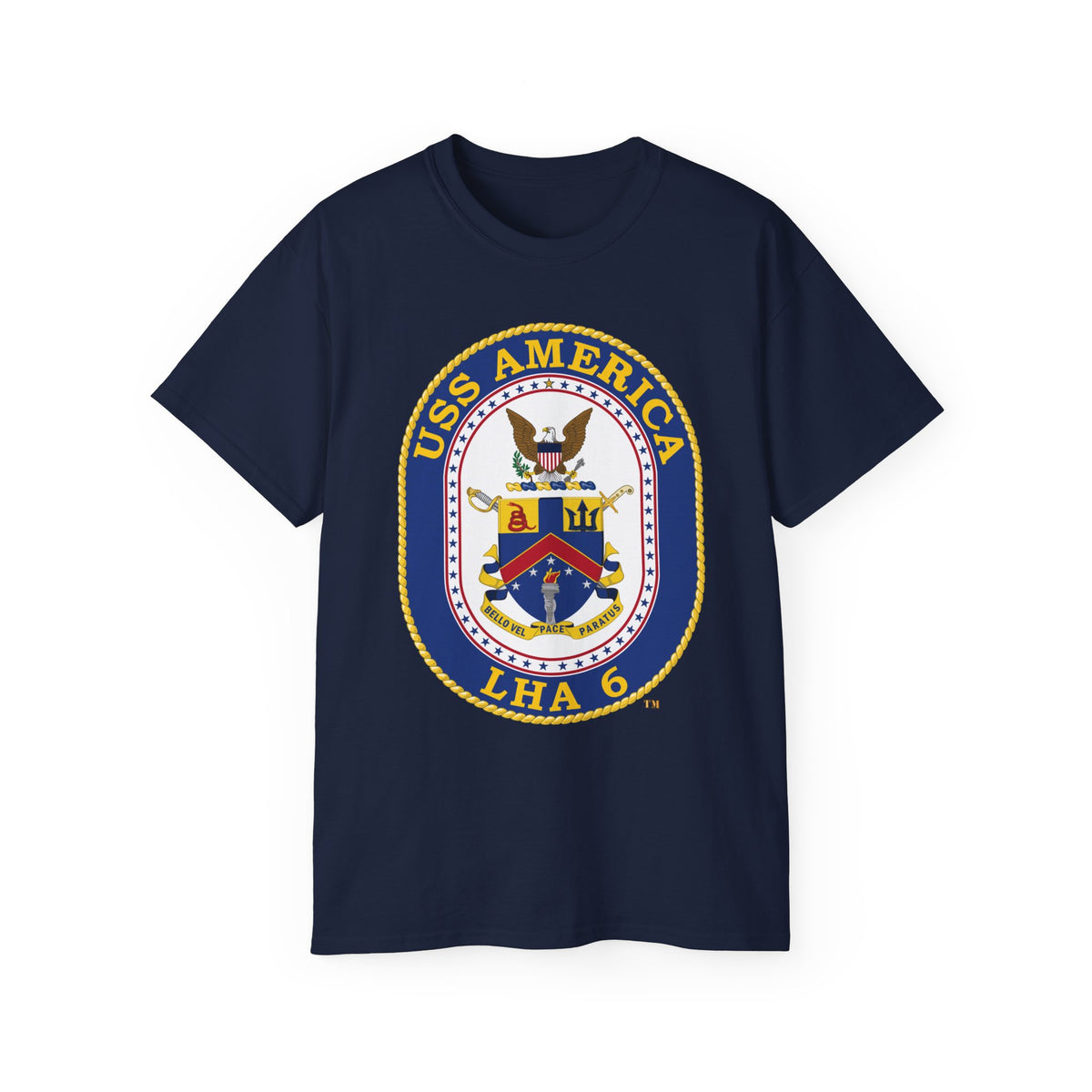 Unisex Ultra Cotton T-Shirt - Navy - USS America (LHA-6) wo txt