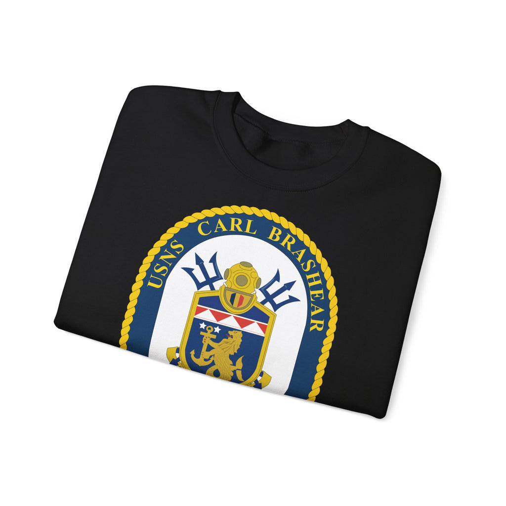 Unisex Heavy Blend™ Crewneck Sweatshirt - Navy - USNS Carl Brashear (T-AKE 7) wo txt