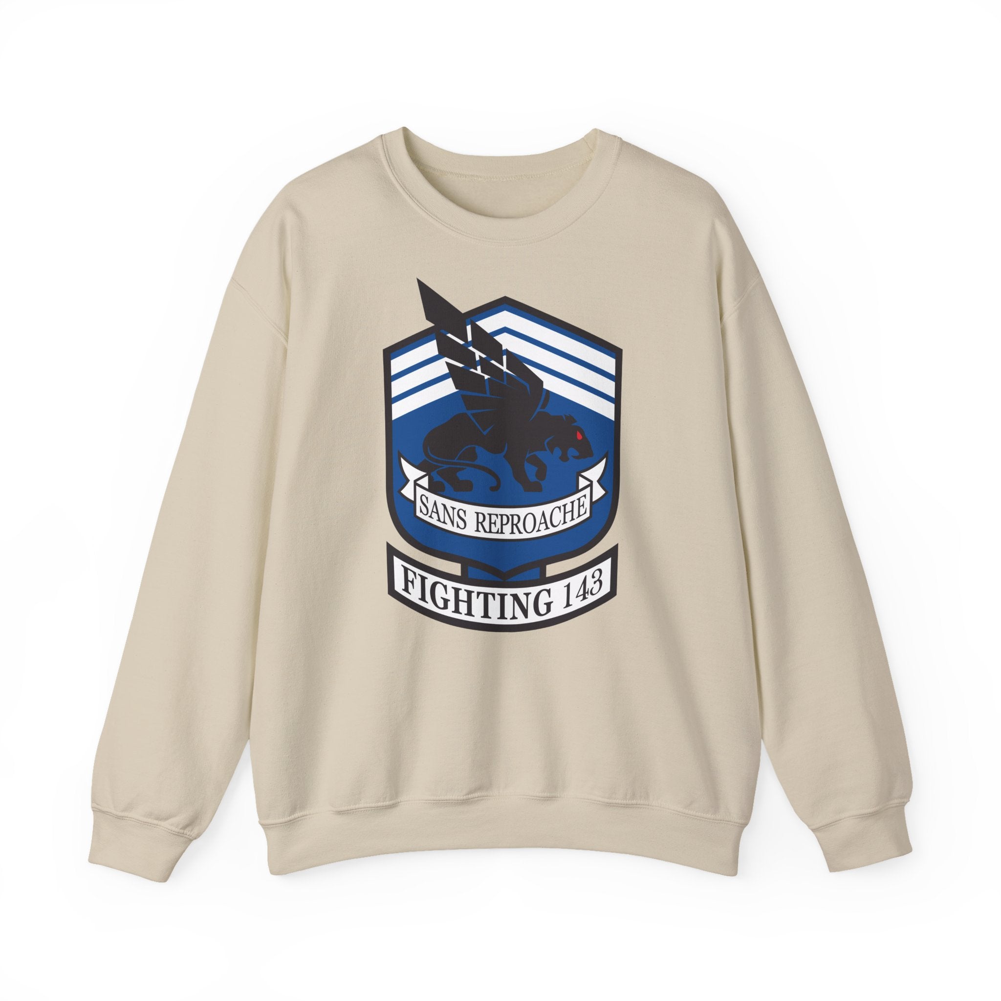 Unisex Heavy Blend™ Crewneck Sweatshirt - Navy - Strike Fighter Squadron 143 (VFA-143) wo txt