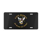 Vanity License Plate - Navy - Navy SeaBee - w Wrench and Hammer X 300