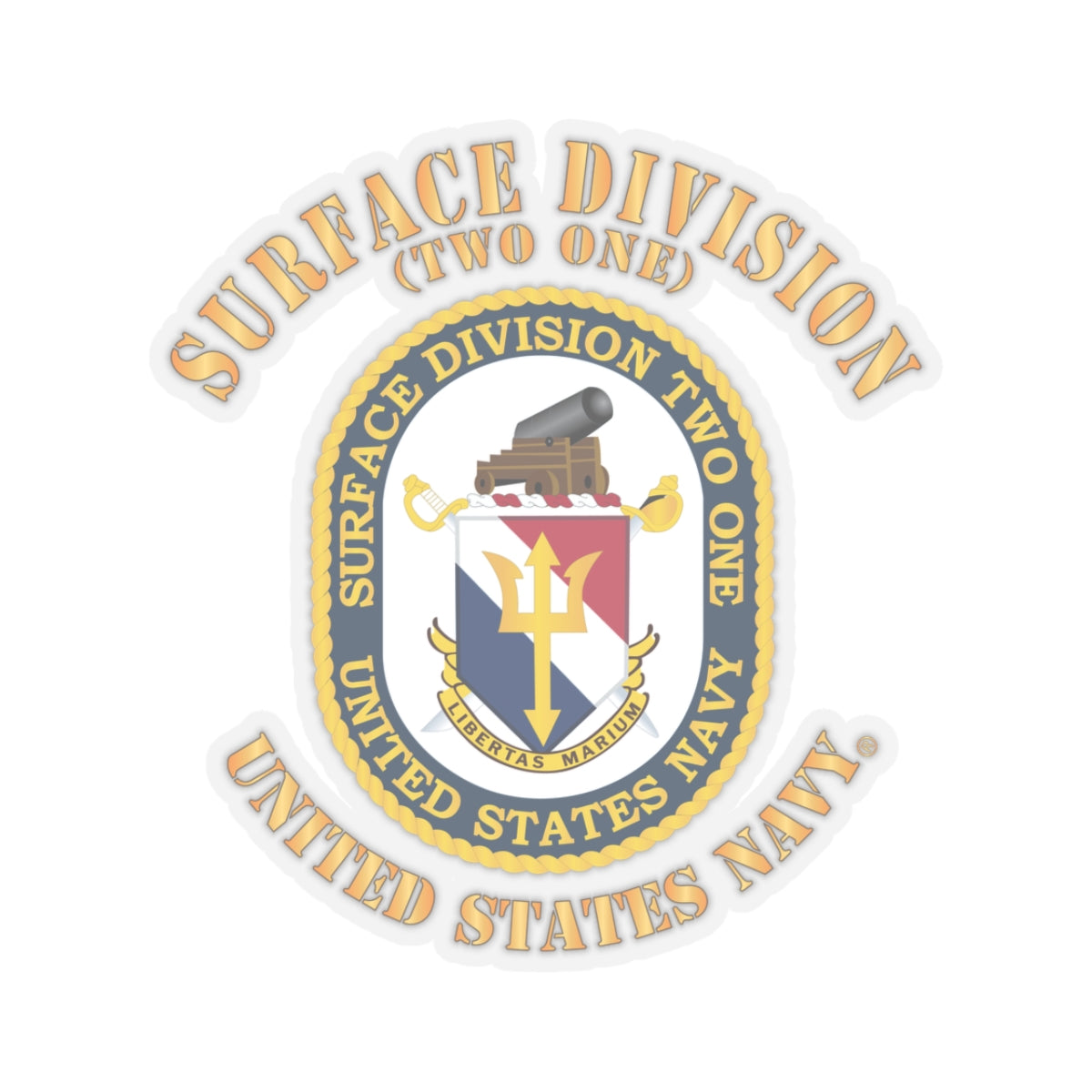 Kiss-Cut Stickers - Navy - Surface Division 21