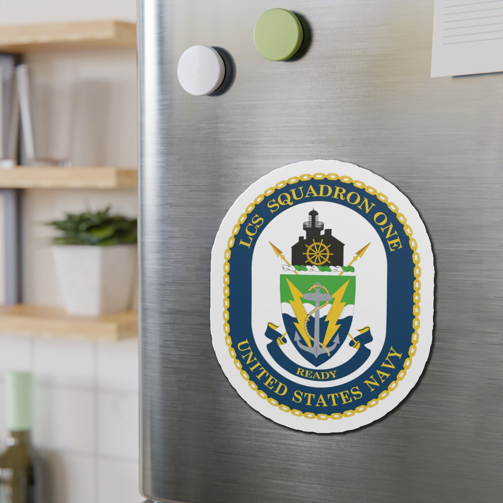 Die-Cut Magnet - Navy - LCS Squadron One (LCSRON 1) wo txt