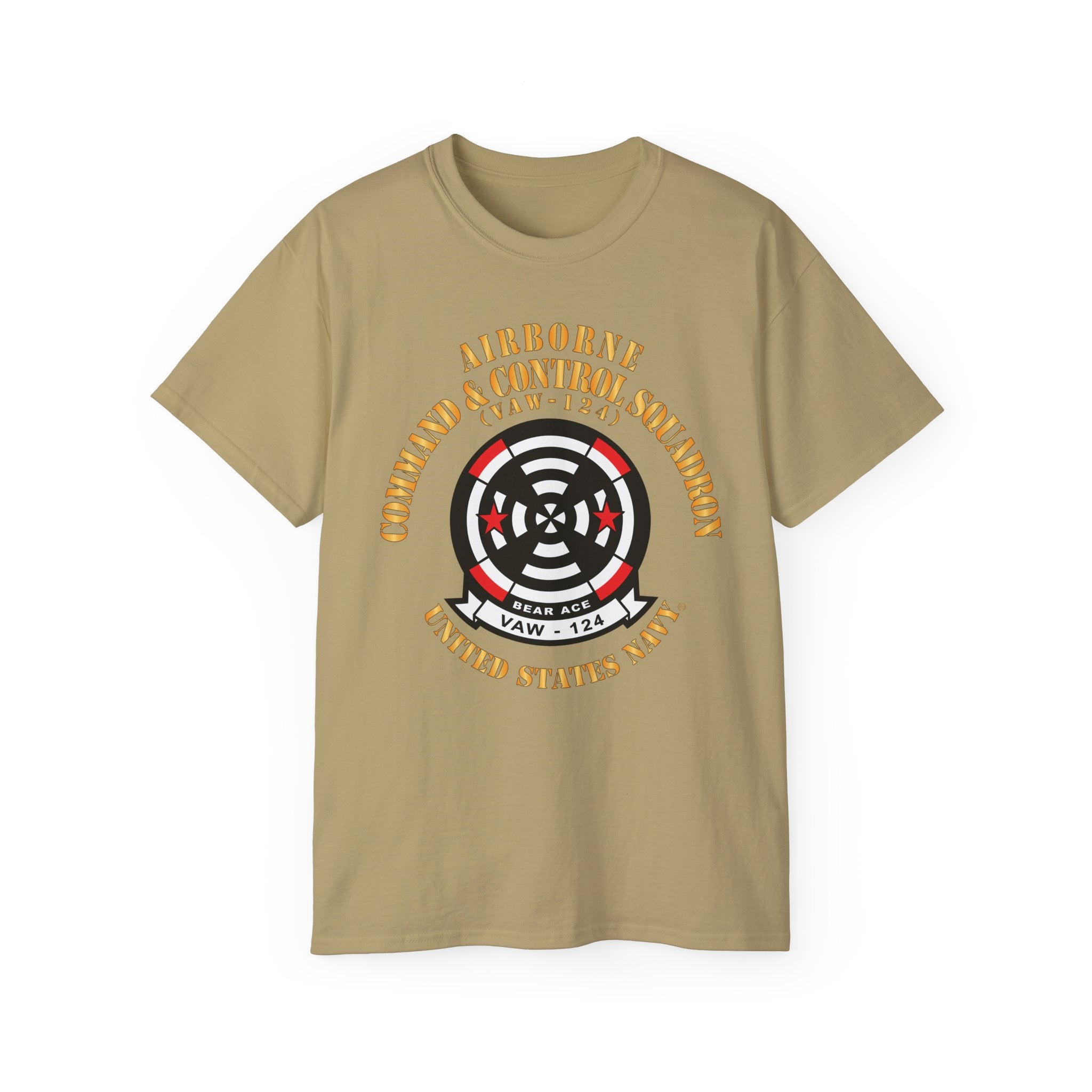 Unisex Ultra Cotton T-Shirt - Navy - Airborne Command & Control Squadron 124 (VAW-124) X 300