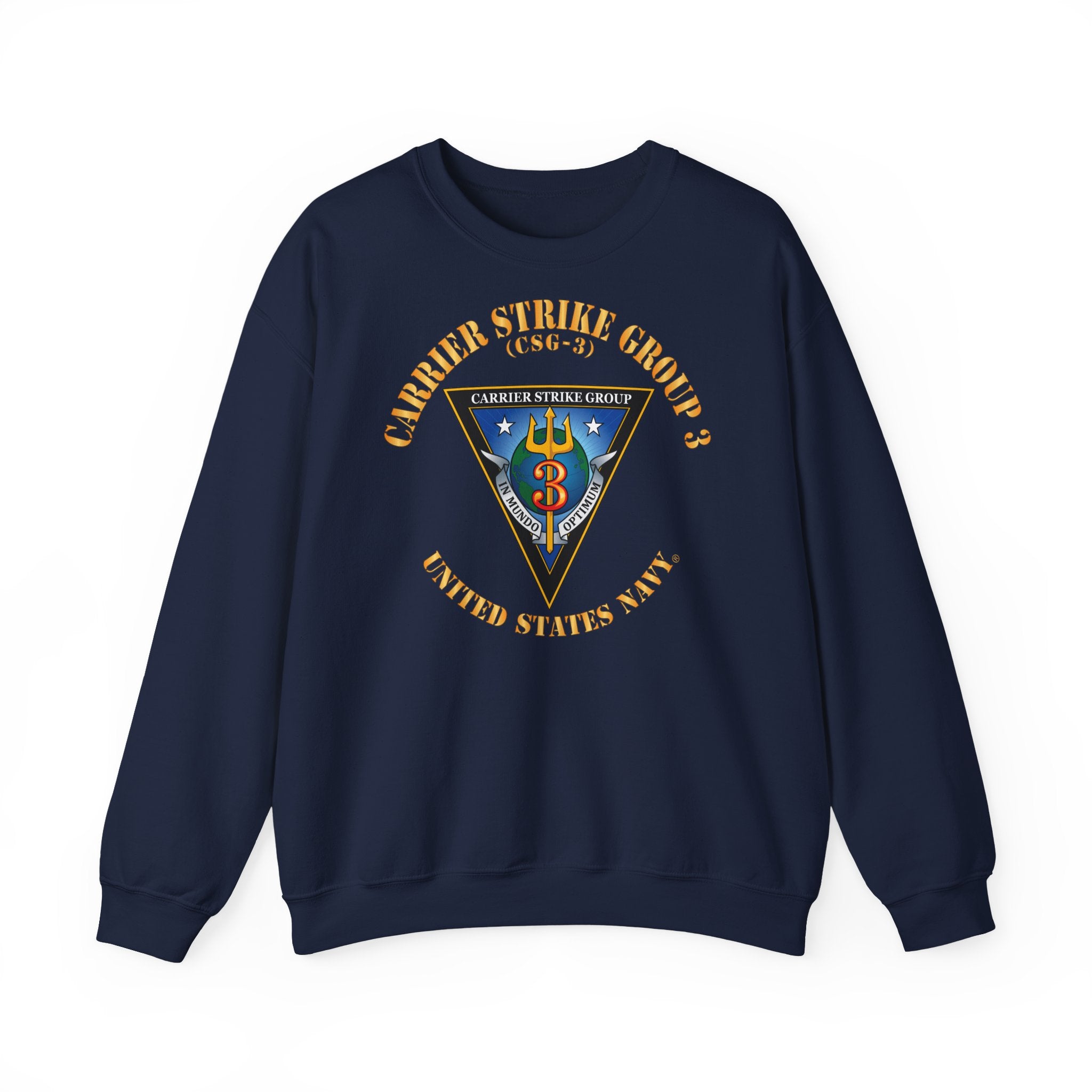 Unisex Heavy Blend™ Crewneck Sweatshirt - Navy - Carrier Strike Group 3 (CSG-3)