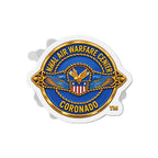 Die-Cut Magnet - Navy - Naval Air Warfare Center - Coronado - Crest - 3D - Enhanced