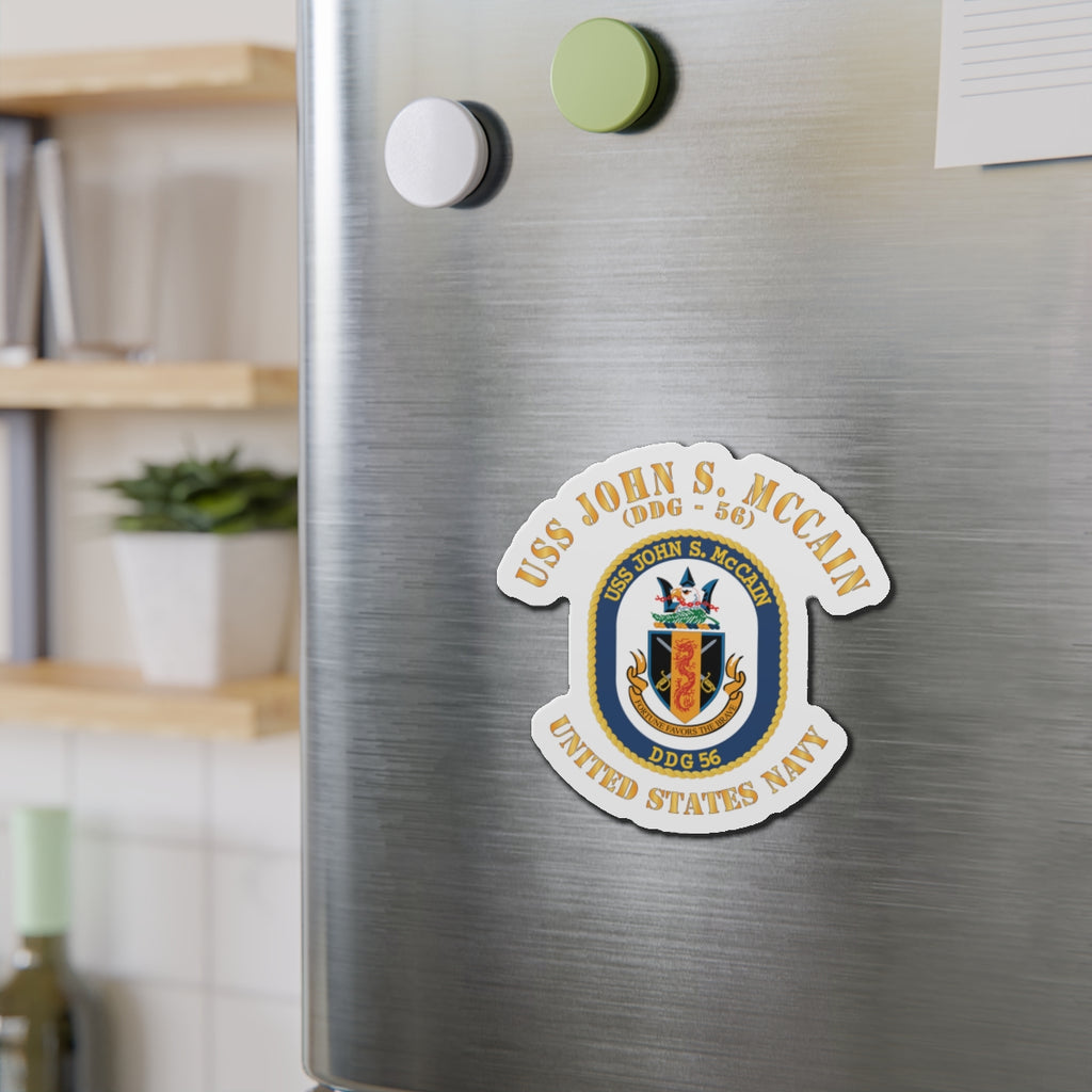 Die-Cut Magnet - Navy - USS John S. McCain (DDG-56)