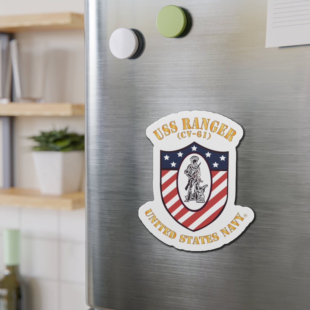 Die-Cut Magnet - Navy - USS Ranger (CV-61) X 300