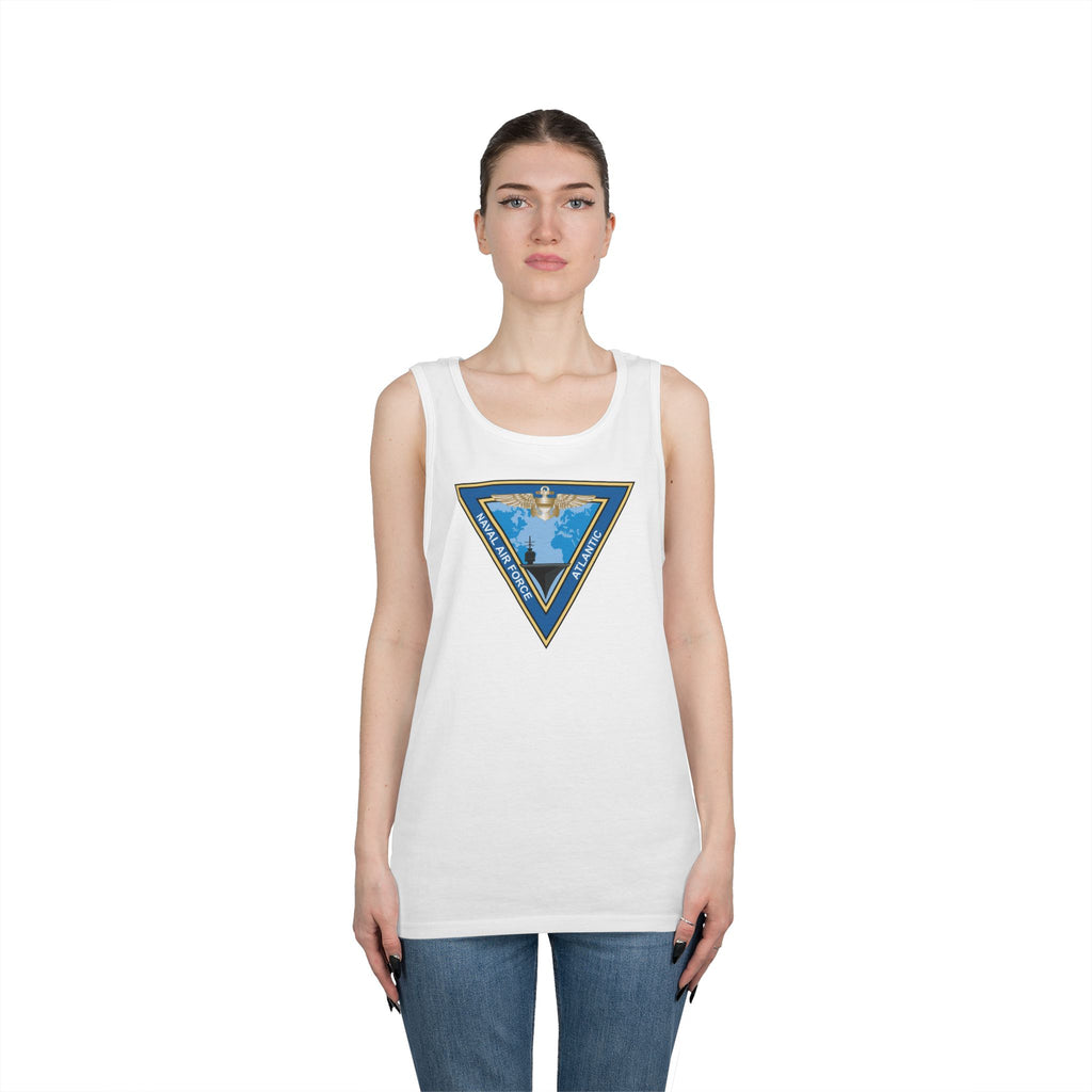 Unisex Heavy Cotton Tank Top - Navy - Commander, Naval Air Force Atlantic - COMNAVAIRLANT wo Txt