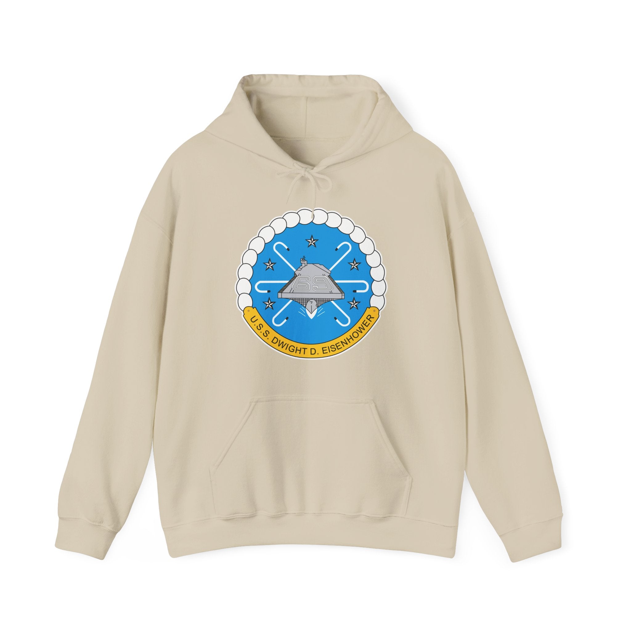 Unisex Heavy Blend™ Hoodies - USS Dwight D. Eisenhower (CVN-69) Crest wo Txt