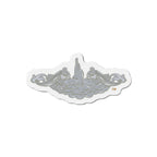 Die-Cut Magnet - Navy - Submarine Badge - Silver  wo Txt