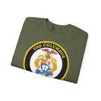 Unisex Heavy Blend™ Crewneck Sweatshirt - Navy - USS Columbus (SSN-762) wo txt