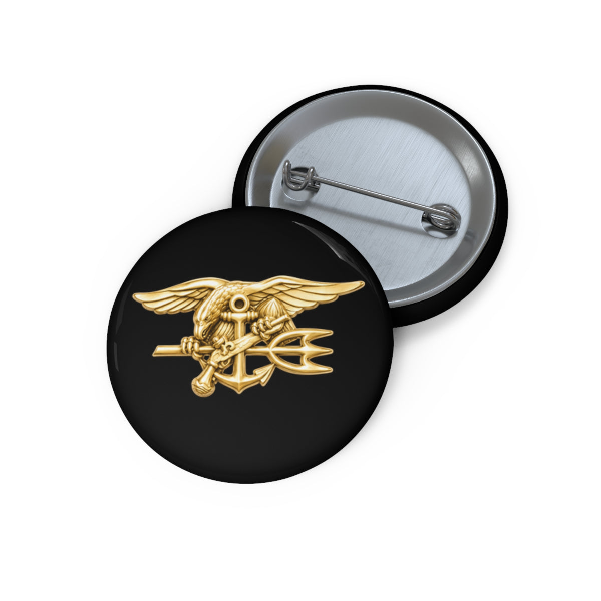 Pin Button - Navy - Badge - Special Warfare insignia wo txt - 3D - Enhanced