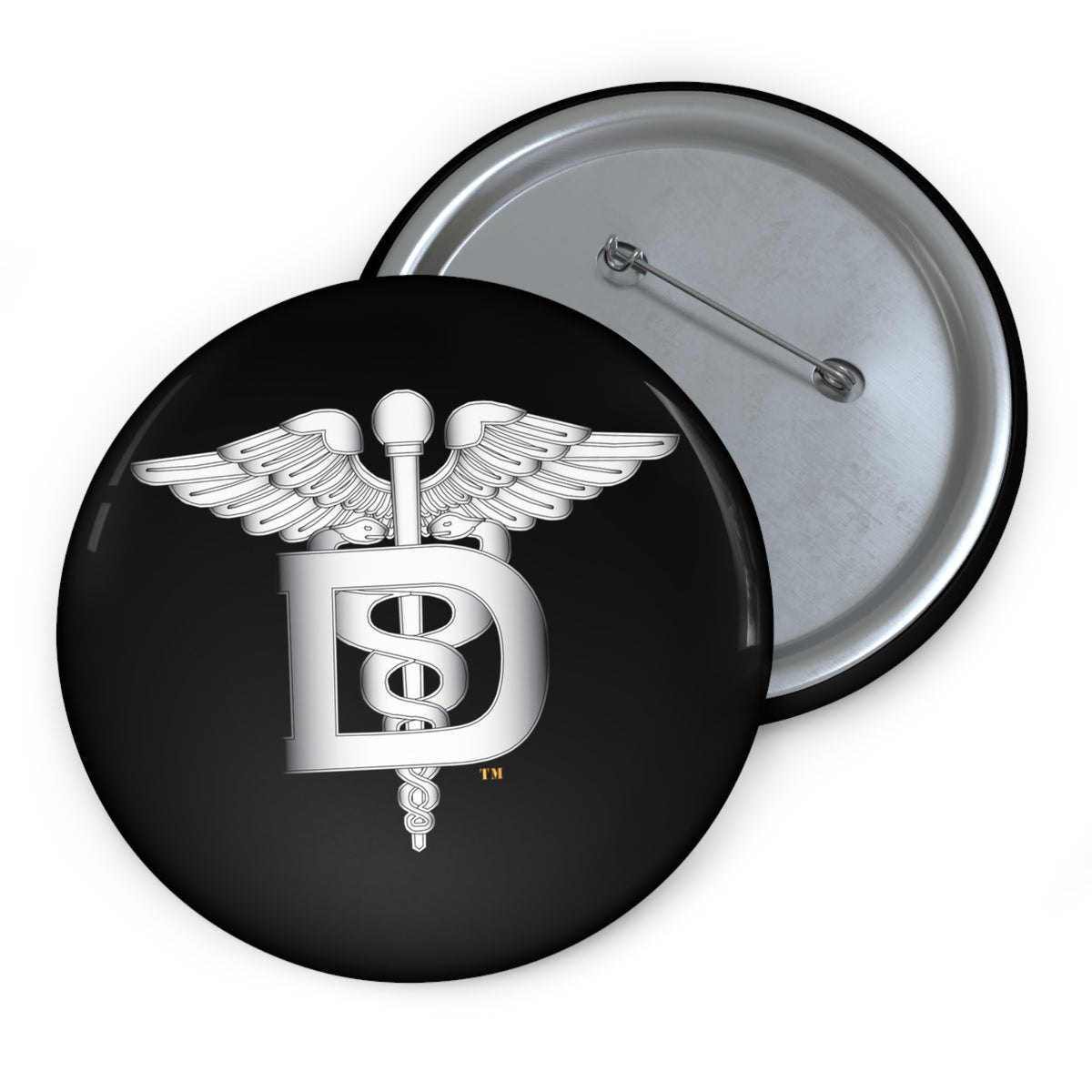 Pin Button - Navy - Rate - Dental Technician (DT) wo txt