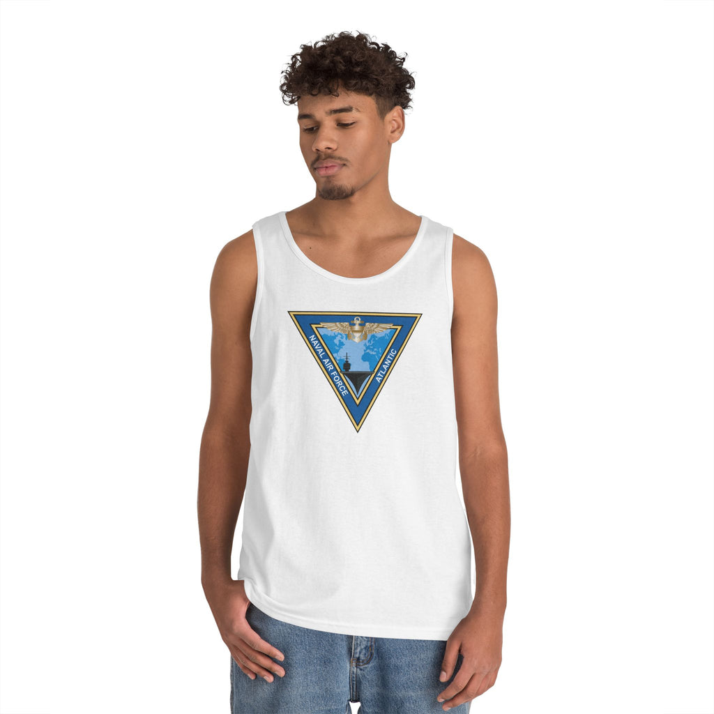 Unisex Heavy Cotton Tank Top - Navy - Commander, Naval Air Force Atlantic - COMNAVAIRLANT wo Txt