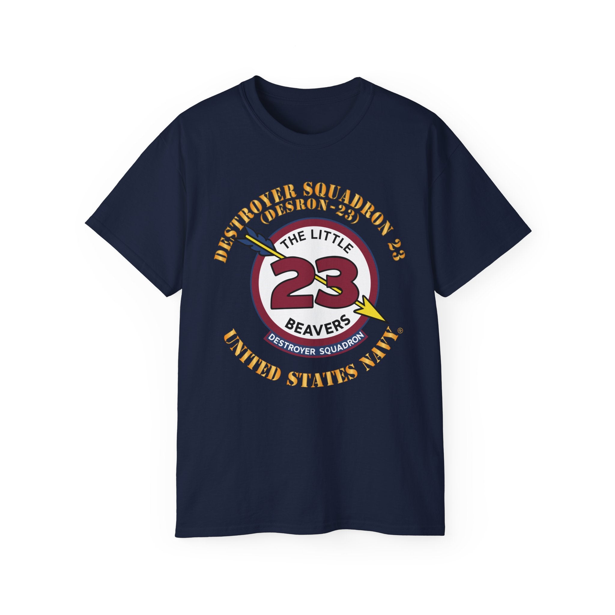 Unisex Ultra Cotton T-Shirt - Navy - Destroyer Squadron 23 (DESRON-23)