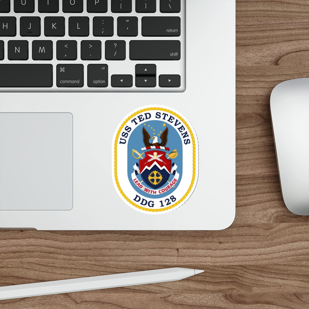 Die-Cut Vinyl Sticker - Navy - USS Ted Stevens (DDG-128) wo txt