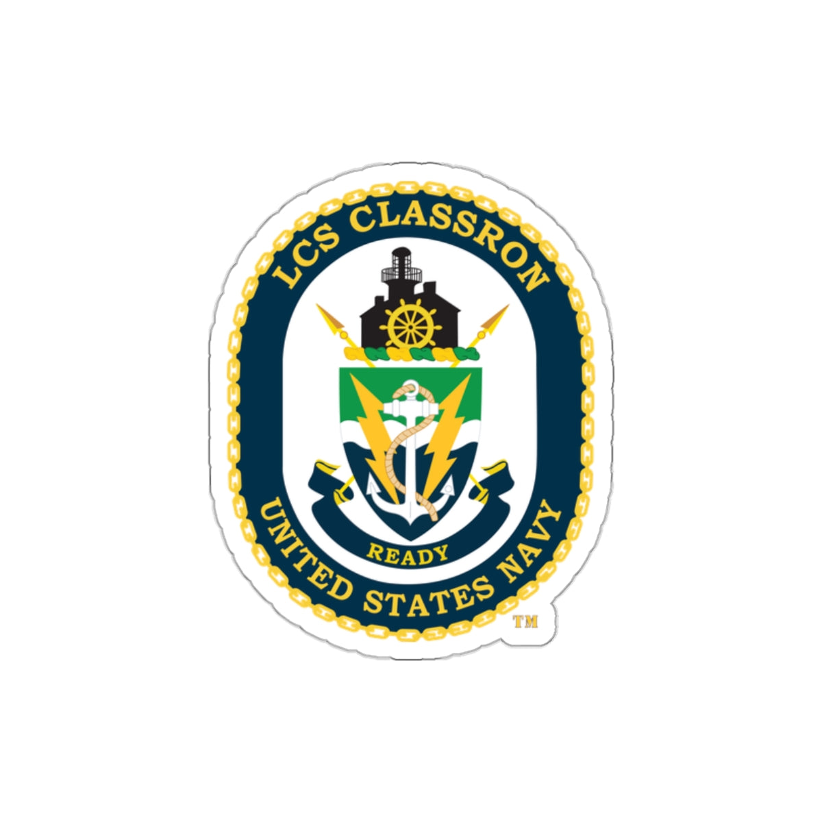 Die-Cut Vinyl Sticker - Navy - LCS Classron (Littoral Combat Ship) wo txt