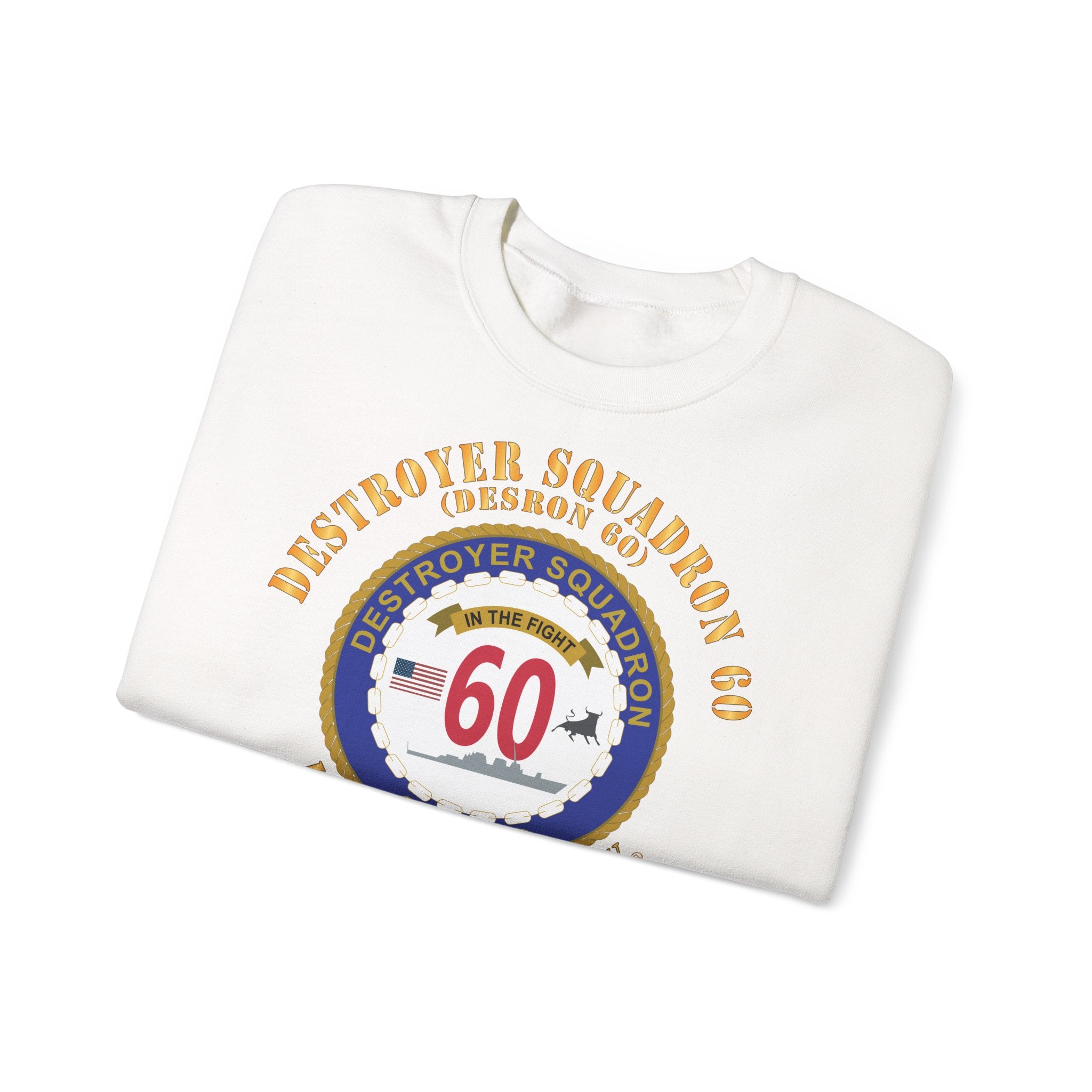 Unisex Heavy Blend™ Crewneck Sweatshirt - Navy - Destroyer Squadron 60