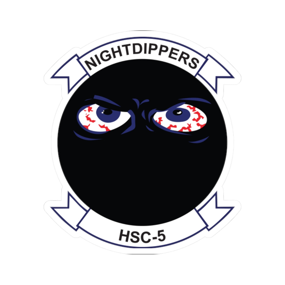 Kiss-Cut Stickers - Navy - Helicopter Sea Combat Squadron 5 (HSC-5) wo txt