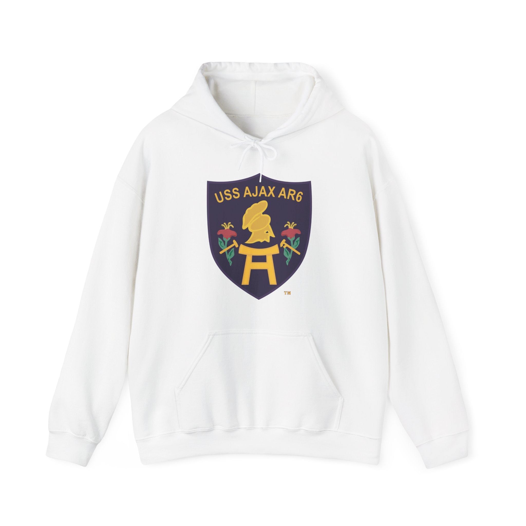 Unisex Heavy Blend™ Hoodies - Navy - USS Ajax (AR-6) wo txt